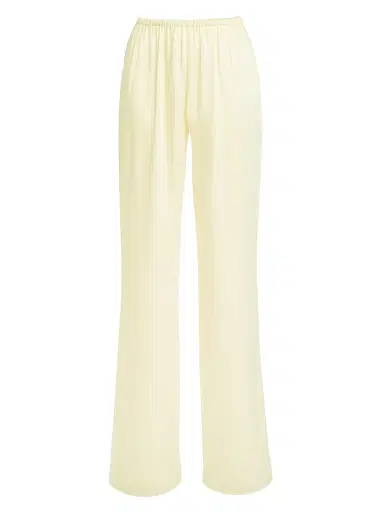 SEROYA Women's Lillian Satin Wide-Leg Pants - Butter | Thumbnail 1 SEROYA Women's Lillian Satin Wide-Leg Pants - Butter | Thumbnail 1