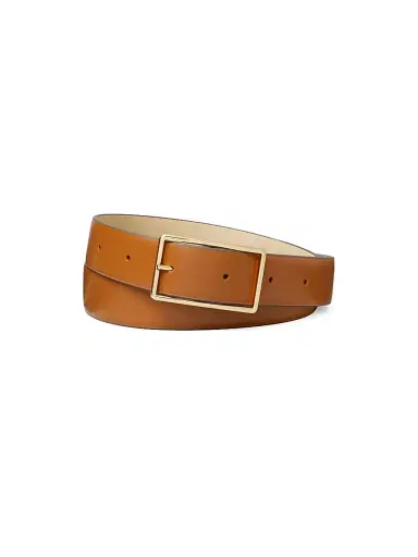 Tory Burch Women's Roller Buckle Leather Belt | Thumbnail 2 Tory Burch Women's Roller Buckle Leather Belt | Thumbnail 2