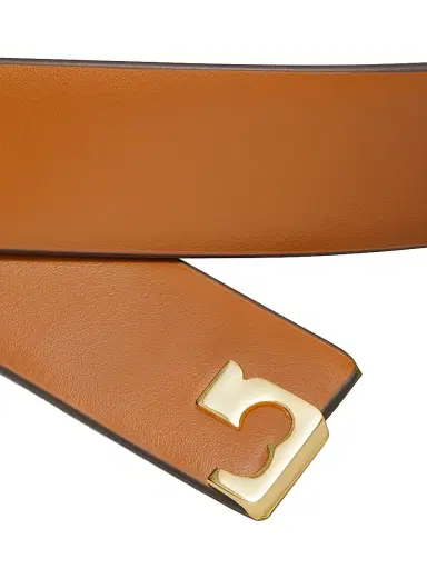 Tory Burch Women's Roller Buckle Leather Belt | Thumbnail 3 Tory Burch Women's Roller Buckle Leather Belt | Thumbnail 3