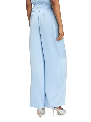 Generation Love Women's Kelela Hammered Satin Pants - Light Blue - Size XL | Thumbnail 5 Generation Love Women's Kelela Hammered Satin Pants - Light Blue - Size XL | Thumbnail 5
