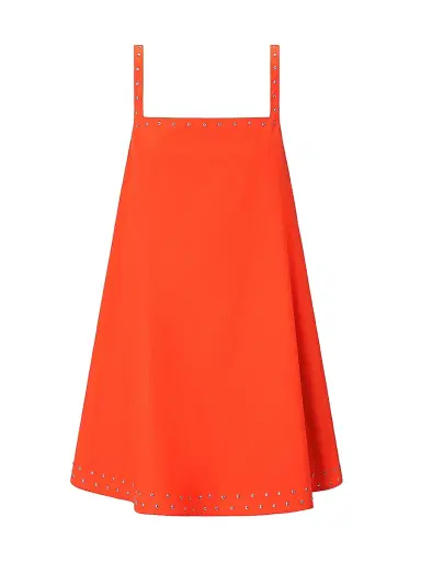 Staud Women's Brio Studded Stretch Cotton Minidress - Koi Studs | Thumbnail 1 Staud Women's Brio Studded Stretch Cotton Minidress - Koi Studs | Thumbnail 1