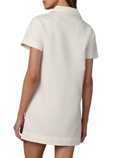 Joe's Jeans Women's Lillian Cotton Denim Mini-Shirtdress - Milk | Thumbnail 5 Joe's Jeans Women's Lillian Cotton Denim Mini-Shirtdress - Milk | Thumbnail 5