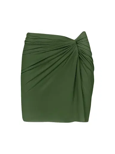 ViX by Paula Hermanny Women's Karen Knotted Miniskirt - Green | Thumbnail 1 ViX by Paula Hermanny Women's Karen Knotted Miniskirt - Green | Thumbnail 1