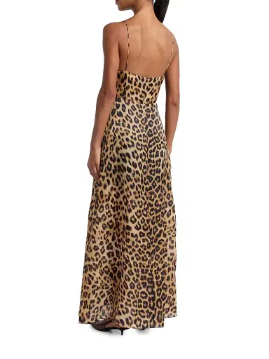 Alberta Ferretti Women's Leopard-Print Silk Maxi-Dress | Thumbnail 5 Alberta Ferretti Women's Leopard-Print Silk Maxi-Dress | Thumbnail 5