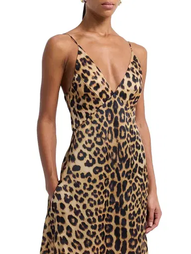Alberta Ferretti Women's Leopard-Print Silk Maxi-Dress | Thumbnail 6 Alberta Ferretti Women's Leopard-Print Silk Maxi-Dress | Thumbnail 6