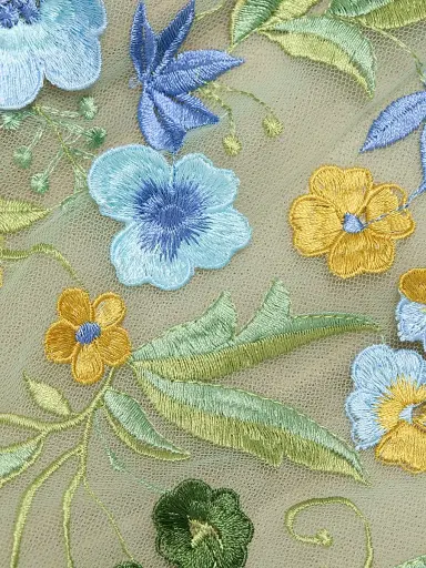 Bronx and Banco Women's Jasmine Maraya Floral Appliqué Strapless Minidress - Blue Multi | Thumbnail 7 Bronx and Banco Women's Jasmine Maraya Floral Appliqué Strapless Minidress - Blue Multi | Thumbnail 7