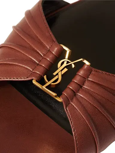 Saint Laurent Women's Slides in Smooth Leather - Aesthetic Brown - Size 4 | Thumbnail 4 Saint Laurent Women's Slides in Smooth Leather - Aesthetic Brown - Size 4 | Thumbnail 4