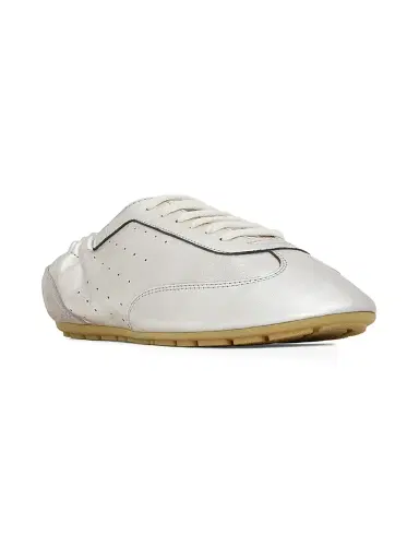 Saint Laurent Women's Lewis Sneakers in Metallic Leather and Suede - Silver Pale - Size 9.5 | Thumbnail 2 Saint Laurent Women's Lewis Sneakers in Metallic Leather and Suede - Silver Pale - Size 9.5 | Thumbnail 2
