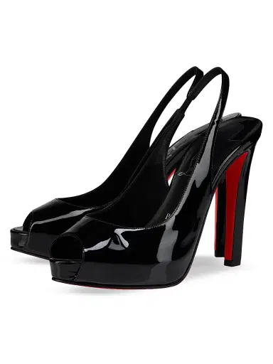 Christian Louboutin Women's Lady Fanny 120MM Leather Sandals - Black - Size 12 | Thumbnail 2 Christian Louboutin Women's Lady Fanny 120MM Leather Sandals - Black - Size 12 | Thumbnail 2