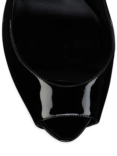 Christian Louboutin Women's Lady Fanny 120MM Leather Sandals - Black - Size 12 | Thumbnail 4 Christian Louboutin Women's Lady Fanny 120MM Leather Sandals - Black - Size 12 | Thumbnail 4