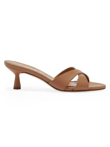 Aeyde Women's Vero Leather Mules - Hazelnut | Thumbnail 1 Aeyde Women's Vero Leather Mules - Hazelnut | Thumbnail 1