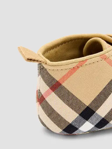 Burberry Baby's Check Booties - Sand | Thumbnail 2 Burberry Baby's Check Booties - Sand | Thumbnail 2