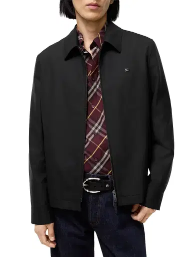 Burberry Men's Bloomsbury Wool Classic-Fit Jacket - Black | Thumbnail 2 Burberry Men's Bloomsbury Wool Classic-Fit Jacket - Black | Thumbnail 2