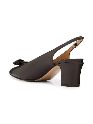FERRAGAMO Women's Vara Bow 50MM Slingback Pumps - Moro | Thumbnail 3 FERRAGAMO Women's Vara Bow 50MM Slingback Pumps - Moro | Thumbnail 3