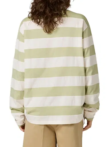 Miu Miu Women's Striped Jersey Polo Shirt - Size Large | Thumbnail 3 Miu Miu Women's Striped Jersey Polo Shirt - Size Large | Thumbnail 3