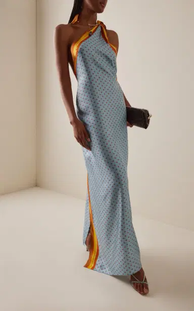 Christopher Esber Exclusive La Isla Bandana-Print Silk-Twill Pareo Cutaway Maxi Dress | Thumbnail 6 Christopher Esber Exclusive La Isla Bandana-Print Silk-Twill Pareo Cutaway Maxi Dress | Thumbnail 6