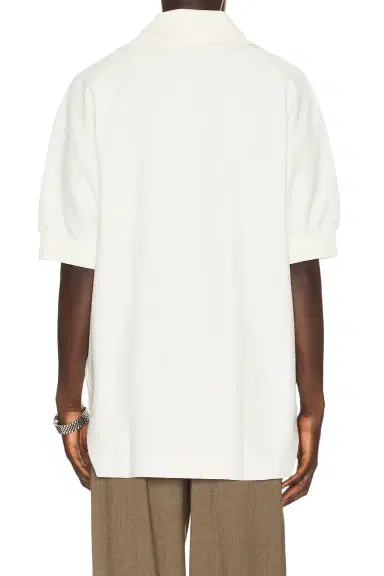 Lacoste Runway Loose Fit Boucle Knit Polo Shirt | Thumbnail 2 Lacoste Runway Loose Fit Boucle Knit Polo Shirt | Thumbnail 2