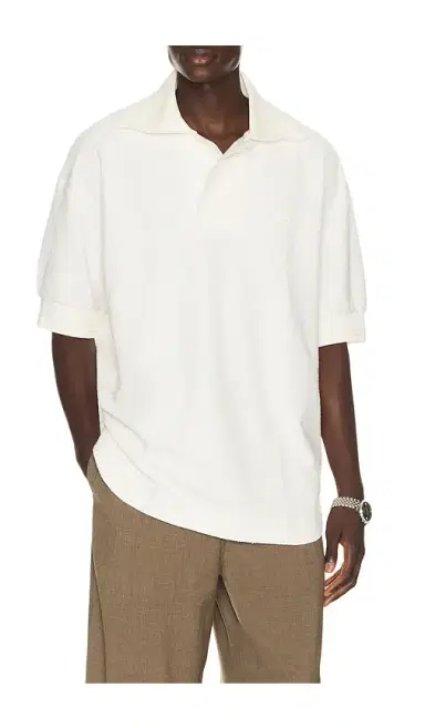 Lacoste Runway Loose Fit Boucle Knit Polo Shirt | Thumbnail 6 Lacoste Runway Loose Fit Boucle Knit Polo Shirt | Thumbnail 6