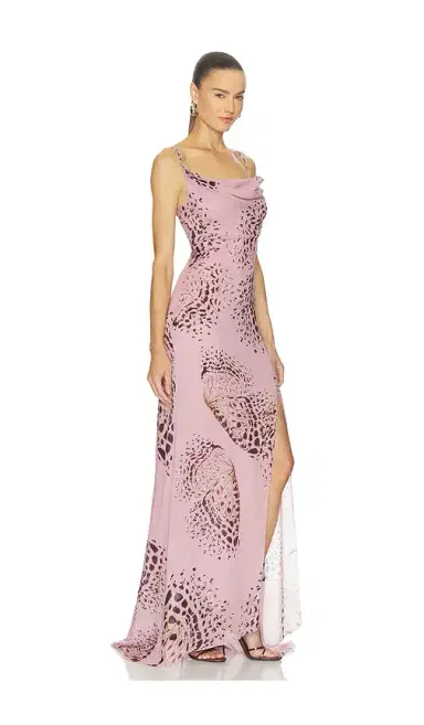Blumarine Print Cowl Neck Dress | Thumbnail 2 Blumarine Print Cowl Neck Dress | Thumbnail 2