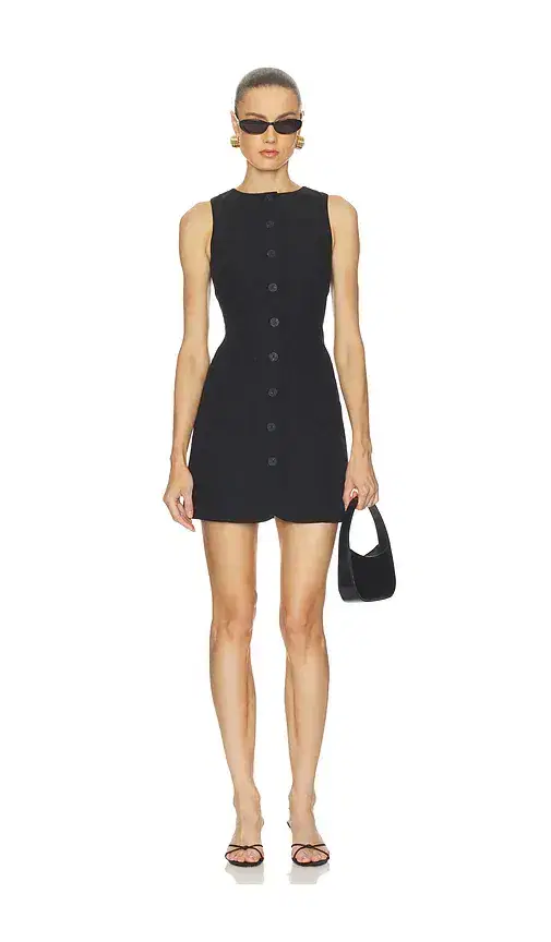 Leah Linen Mix Dress Leah Linen Mix Dress