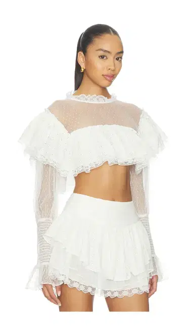 For Love & Lemons Beckett Crop Top | Thumbnail 2 For Love & Lemons Beckett Crop Top | Thumbnail 2