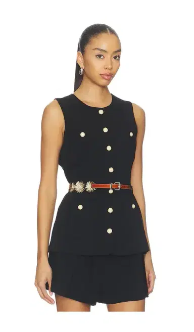Cinq a Sept Sunflare Belt Kole Vest | Thumbnail 2 Cinq a Sept Sunflare Belt Kole Vest | Thumbnail 2
