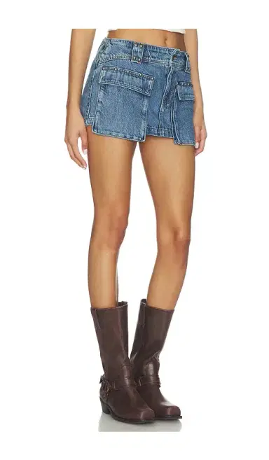 Free People x We The Free Hera Studded Denim Mini Skirt | Thumbnail 2 Free People x We The Free Hera Studded Denim Mini Skirt | Thumbnail 2