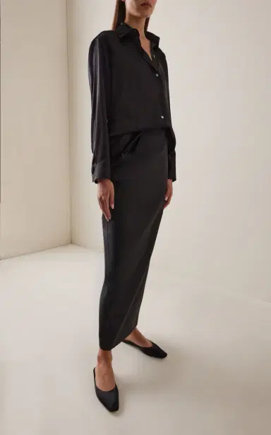 The Row June Satin Mules | Thumbnail 2 The Row June Satin Mules | Thumbnail 2
