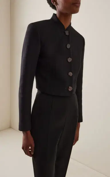 The Row Bellamy Cropped Wool Jacket | Thumbnail 2 The Row Bellamy Cropped Wool Jacket | Thumbnail 2