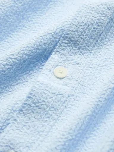 Folk Textured Cotton-Blend Shirt - Men | Thumbnail 4 Folk Textured Cotton-Blend Shirt - Men | Thumbnail 4