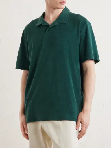 Sunspel Cotton-Terry Polo Shirt - Men | Thumbnail 3 Sunspel Cotton-Terry Polo Shirt - Men | Thumbnail 3