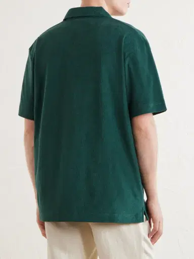 Sunspel Cotton-Terry Polo Shirt - Men | Thumbnail 4 Sunspel Cotton-Terry Polo Shirt - Men | Thumbnail 4