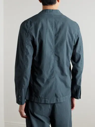 Folk Assembly Textured-Cotton Suit Jacket - Men | Thumbnail 4 Folk Assembly Textured-Cotton Suit Jacket - Men | Thumbnail 4