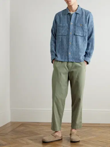 Folk Assembly Straight-Leg Cotton Drawstring Trousers - Men | Thumbnail 2 Folk Assembly Straight-Leg Cotton Drawstring Trousers - Men | Thumbnail 2