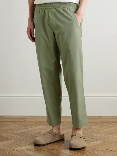 Folk Assembly Straight-Leg Cotton Drawstring Trousers - Men | Thumbnail 3 Folk Assembly Straight-Leg Cotton Drawstring Trousers - Men | Thumbnail 3