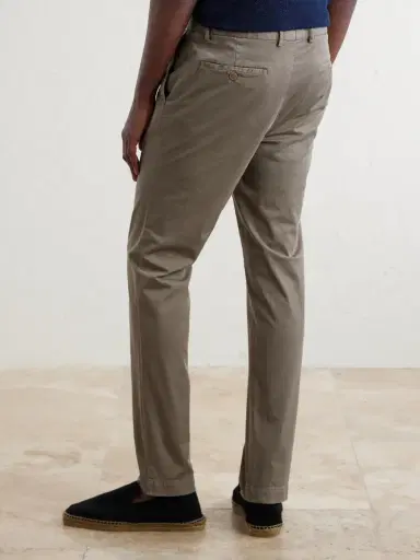 Sunspel Straight-Leg Garment-Dyed Cotton-Blend Twill Chinos - Men | Thumbnail 4 Sunspel Straight-Leg Garment-Dyed Cotton-Blend Twill Chinos - Men | Thumbnail 4