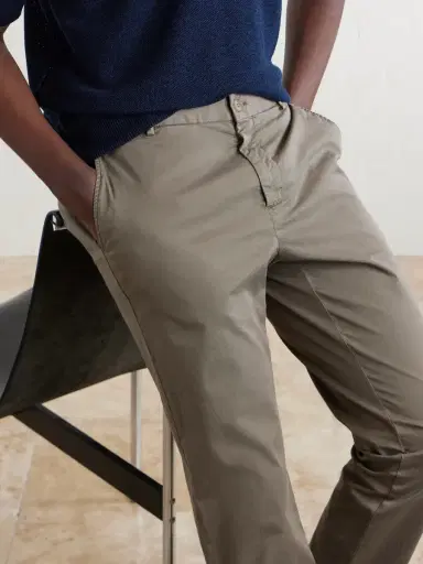 Sunspel Straight-Leg Garment-Dyed Cotton-Blend Twill Chinos - Men | Thumbnail 5 Sunspel Straight-Leg Garment-Dyed Cotton-Blend Twill Chinos - Men | Thumbnail 5