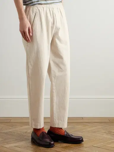 Folk Drawcord Assembly Straight-Leg Linen and Cotton-Blend Trousers - Men | Thumbnail 3 Folk Drawcord Assembly Straight-Leg Linen and Cotton-Blend Trousers - Men | Thumbnail 3