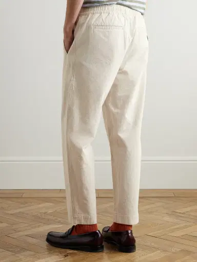 Folk Drawcord Assembly Straight-Leg Linen and Cotton-Blend Trousers - Men | Thumbnail 4 Folk Drawcord Assembly Straight-Leg Linen and Cotton-Blend Trousers - Men | Thumbnail 4