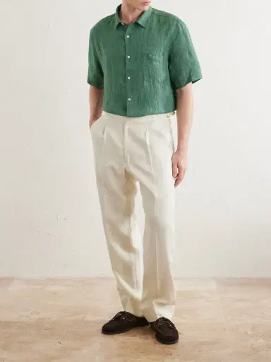 Sunspel Linen Shirt - Men | Thumbnail 2 Sunspel Linen Shirt - Men | Thumbnail 2