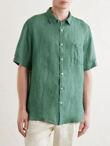 Sunspel Linen Shirt - Men | Thumbnail 3 Sunspel Linen Shirt - Men | Thumbnail 3