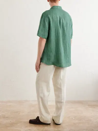 Sunspel Linen Shirt - Men | Thumbnail 4 Sunspel Linen Shirt - Men | Thumbnail 4