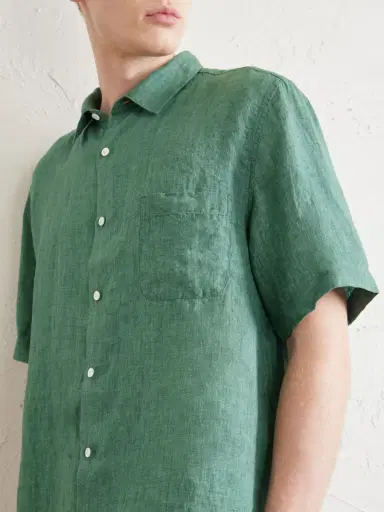 Sunspel Linen Shirt - Men | Thumbnail 5 Sunspel Linen Shirt - Men | Thumbnail 5
