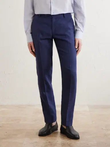 Sunspel Straight-Leg Pleated Linen Suit Trousers - Men | Thumbnail 3 Sunspel Straight-Leg Pleated Linen Suit Trousers - Men | Thumbnail 3