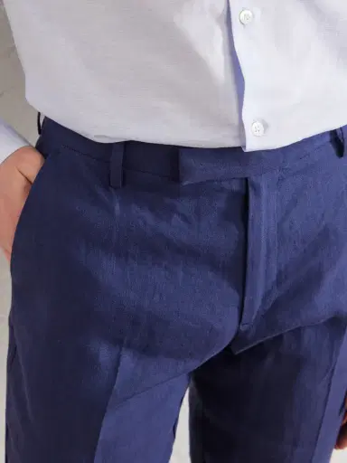 Sunspel Straight-Leg Pleated Linen Suit Trousers - Men | Thumbnail 6 Sunspel Straight-Leg Pleated Linen Suit Trousers - Men | Thumbnail 6