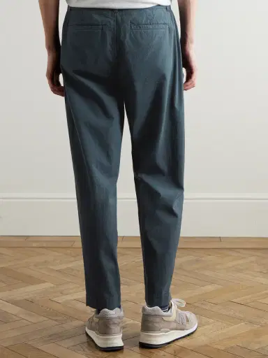 Folk Assembly Straight-Leg Pleated Striped Cotton Suit Trousers - Men | Thumbnail 4 Folk Assembly Straight-Leg Pleated Striped Cotton Suit Trousers - Men | Thumbnail 4