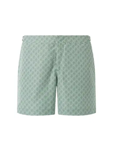 Orlebar Brown Bulldog Portico Straight-Leg Mid-Length Printed Swim Shorts - Men | Thumbnail 1 Orlebar Brown Bulldog Portico Straight-Leg Mid-Length Printed Swim Shorts - Men | Thumbnail 1