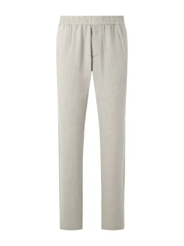 Slim-Fit Straight-Leg Linen Trousers - Men Slim-Fit Straight-Leg Linen Trousers - Men