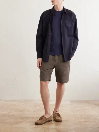 Sunspel Straight-Leg Linen Shorts - Men | Thumbnail 2 Sunspel Straight-Leg Linen Shorts - Men | Thumbnail 2