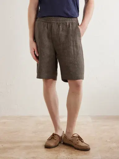 Sunspel Straight-Leg Linen Shorts - Men | Thumbnail 3 Sunspel Straight-Leg Linen Shorts - Men | Thumbnail 3